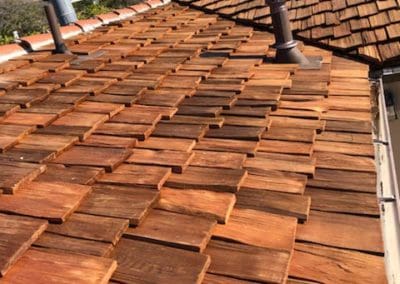 Wood roofing installed by Gotcha Covered Roofing Company